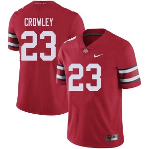 Men's Ohio State Buckeyes #23 Marcus Crowley Red Nike NCAA College Football Jersey Stock BSH8444HA